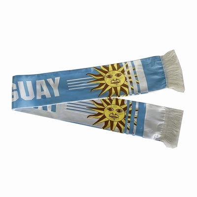 Kundenspezifischer Fußball-Schal Staatsflagge-Druck-Schal Yaoyang Uruguay