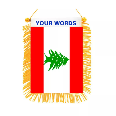 Satin-materielle Wimpel-Wand-Flaggen-Dekoration Mini Fringed Liberia County Flags