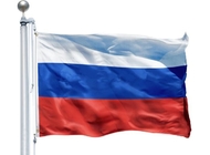 China Fördernde kundenspezifische Polyester-Flaggen, Staatsflagge 90*150cm 100D Russland usine
