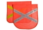 Gewebe-orange Maschen-Sicherheits-Flaggen, x-Form-Gold oder silberne orange Vorsicht-Flaggen fournisseur