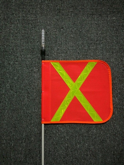 Gewebe-orange Maschen-Sicherheits-Flaggen, x-Form-Gold oder silberne orange Vorsicht-Flaggen