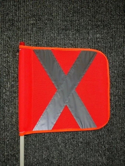 Gewebe-orange Maschen-Sicherheits-Flaggen, x-Form-Gold oder silberne orange Vorsicht-Flaggen