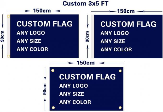 Fördernde kundenspezifische Polyester-Flaggen, Staatsflagge 90*150cm 100D Russland