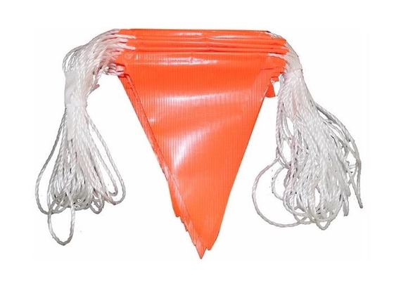 Gelbe Sicherheits-Wimpel-Schnur-Flaggen, orange wasserdichte kundenspezifische Wimpel-Flaggen-Schnüre