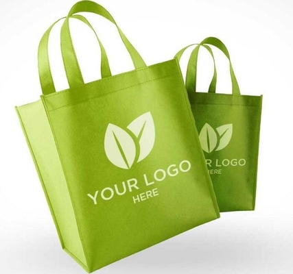 Kundenspezifischer fördernder gesponnener Taschen-Einkaufsgebrauch 35*40*10cm pp. nicht mit Logo-Druck