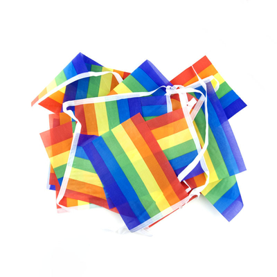 Polyester-Material des Dreieck-quadratisches Rechteck-LGBT der Flaggen-100 für im Freien