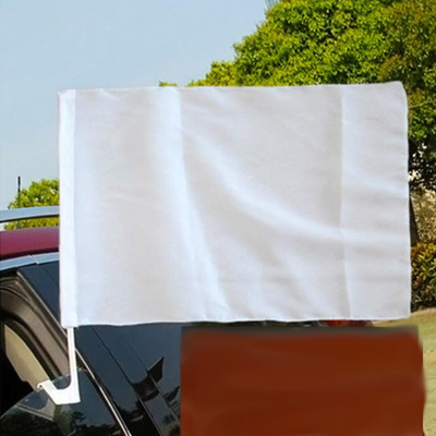 Doppelte mit Seiten versehene Sublimations-Auto-Flaggen-Polyester-kundenspezifische Auto-Fenster-Flaggen