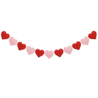 Valentinstag-Herz-Girlande-Banner-Schnur für Jubiläums-Hochzeits-Geburtstags-Party