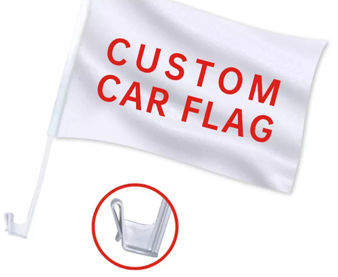 17&quot; Plastikflaggen-Stock-Digital-Drucken/-Siebdruck, der kundenspezifische Auto-Fenster-Flaggen druckt