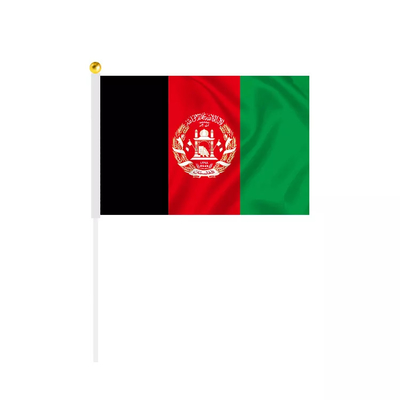 Weißer Pole personifizierte internationale Flagge Handpolyester-Afghanistans der flaggen-100D