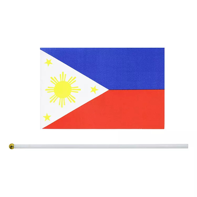 Tragbare philippinische philippinische Handflaggen der Staatsflagge-14x21cm