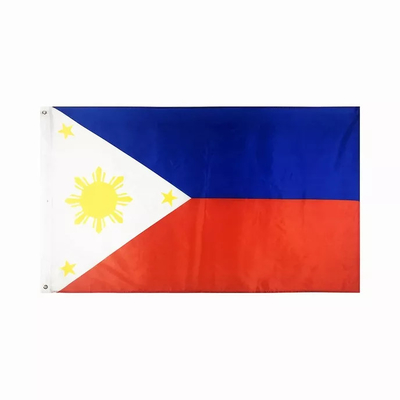 Kundenspezifische Flagge Digital Philippinen 3X5, die Polyester-philippinische Flagge 100% druckt