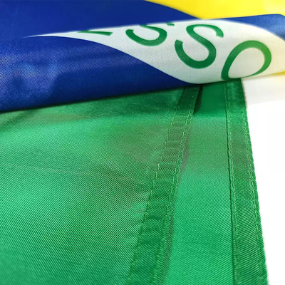 3X5ft Brasilien Landesflagge-Polyester-kundenspezifische Land-Flaggen 100%
