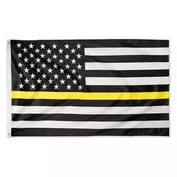 Digital, die dünnes blaues gelbes rotes Grün Gray Line Flags der Polyester-amerikanischen Flagge 3x5 Ft drucken