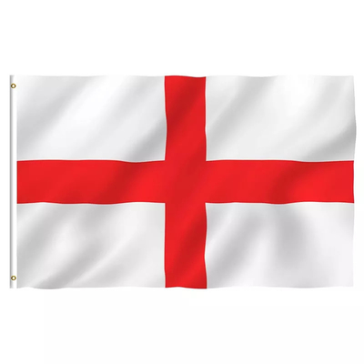 3x5ft England Flaggen-Flaggen Pantone färben Polyester-England-Staatsflagge