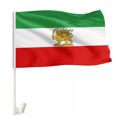 Polyester-marokkanische Auto-Flaggen-kundenspezifische Land-Sublimations-Auto-Flagge