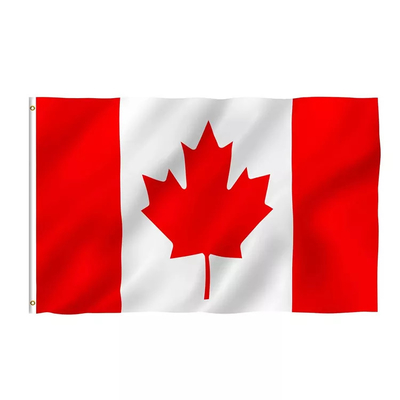 150cmx90cm Polyester-Weltflaggen, die Art-Kanada-Landesflagge hängen