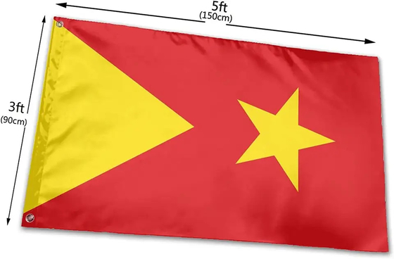 Schnelles Flaggen-Polyester-hängende Art der Lieferungs-150x90 cm Äthiopien Tigray